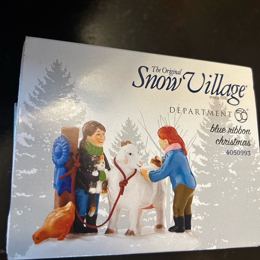 Department 56 Snow Village Festive Figurine with Goat